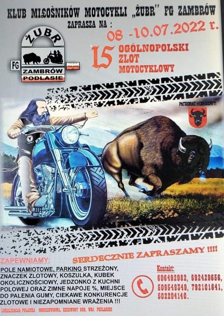 XV Ogólnopolski Zlot Motocykli Żubr Zambrów 2022